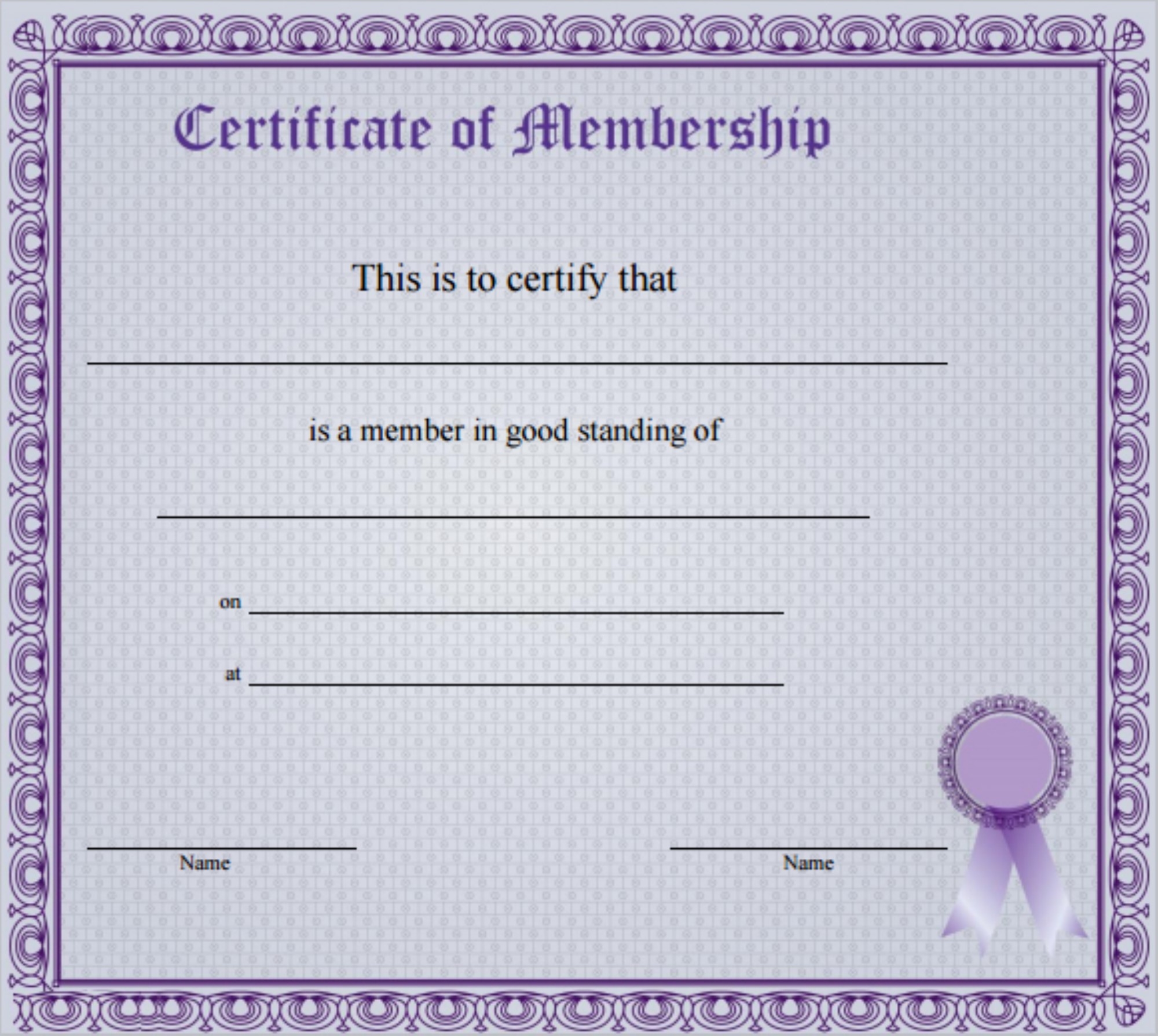 Certificate of Membership (2)